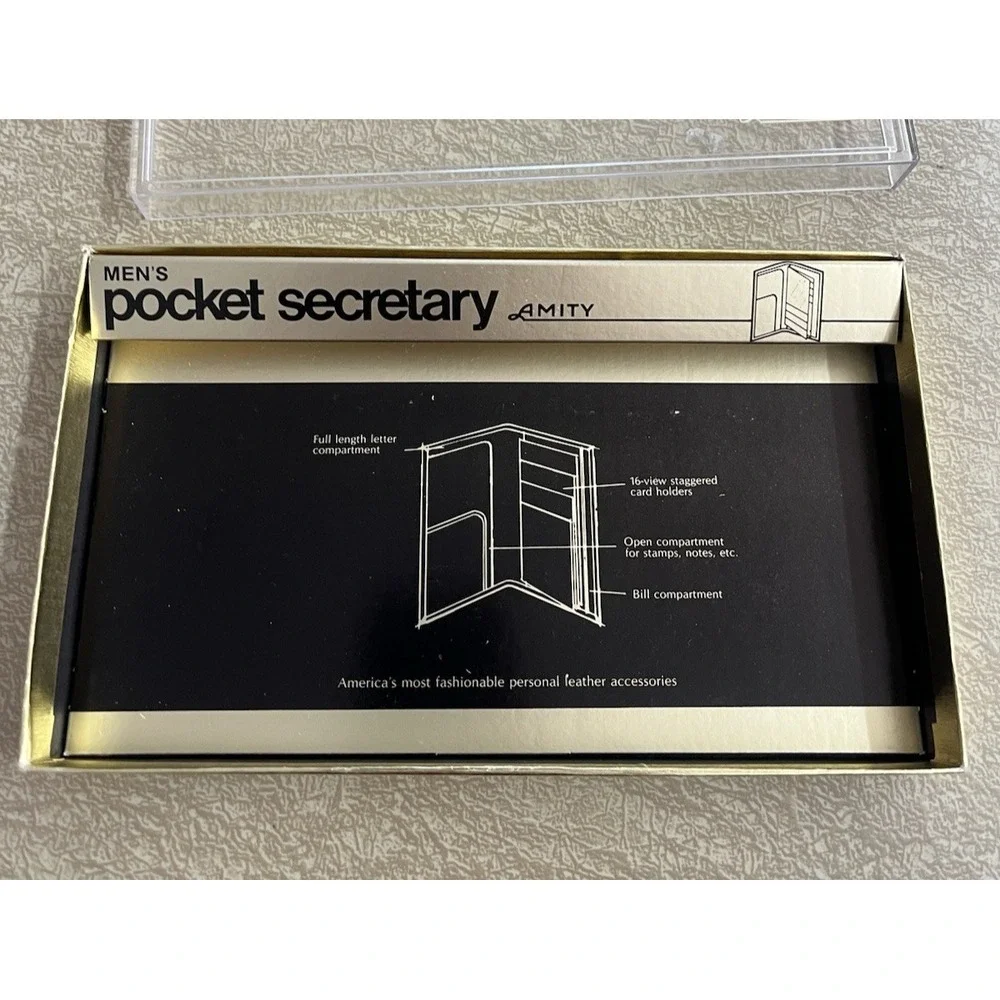 Vintage Amity Wallet Notepad Billfold NEW Deadstock Beechcraft Notepad & Pen Set